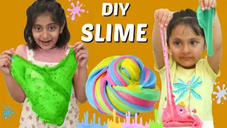 Anantya & Anaya Makes DIY Fluffy & Cloud Slime | ToyStars