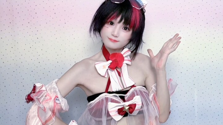 穿好泳衣了，快带我去海边玩^o^