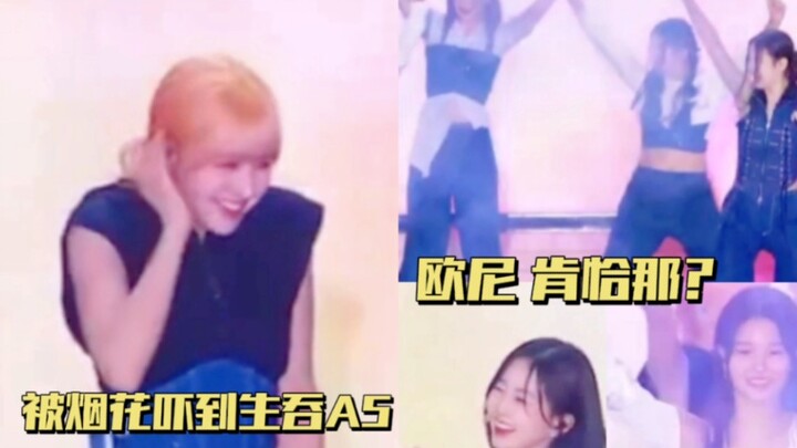 When Lily was frightened by the fireworks and swallowed Gao Yin alive, her teammates' reaction was..