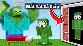 Minecraft Bedwars, Nhưng BỊ TIÊU DIỆT Sẽ Mất GIÁP Ngẫu Nhiên ?? *Bảo Vệ Zombie Khổng Lồ Noob Team