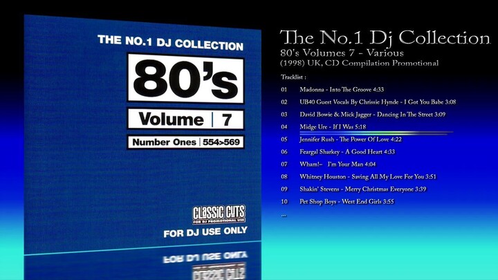 The No.1 Dj Collection (1998) 80's Volumes 7 - Various [CD Compilation Promotional]
