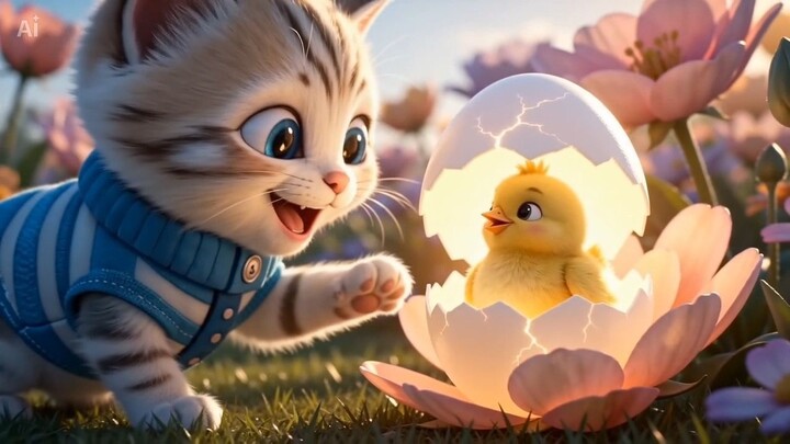 Kiko Menemukan Telur Ajaib! 🐱🐣 Anak Ayam Lucu Banget!