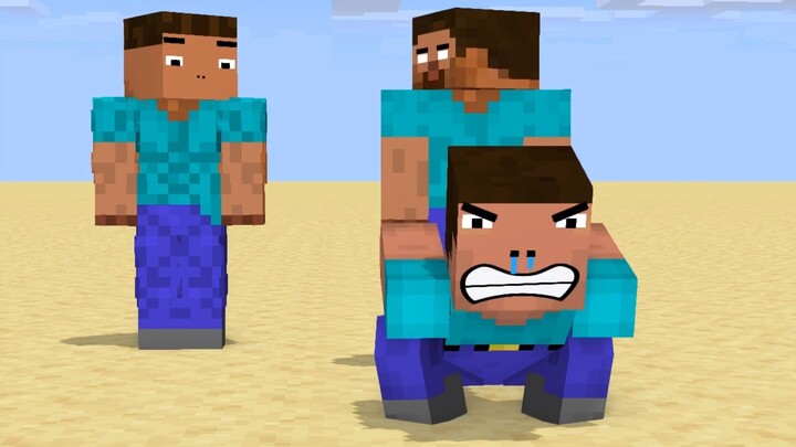 Herobrine Has A Unique Way To Make His Friend Jump Farther
