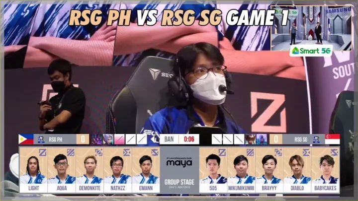 DALAWANG RSG! RSG PH VS RSG SG Game 1 | MSC 2022