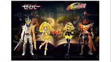 Kamen Rider Espada & Cure Peace vs Bad End Peace & Kamen Rider Falchion