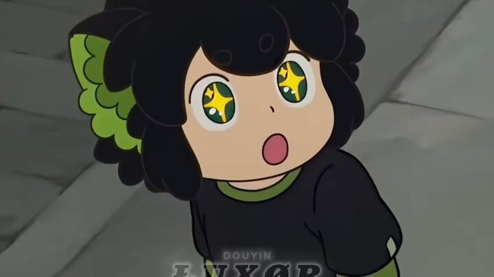 Xiao Hei’s the first one, aside from food, to light up his eyes with stars for Big Sister!