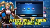 FASTEST WAY TO REDEEM CODES | HOW TO REDEEM CODE (TUTORIAL) | MOBILE LEGENDS
