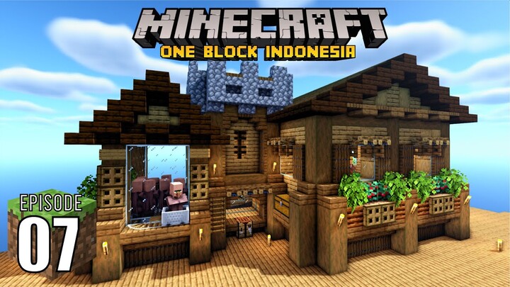 Membuat Villager Breeder di One Block!!! - One Block Indonesia (Ep.7)