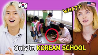 Weird Things ONLY Done In Korean Schools!! (Korean Teen and American Reaction)