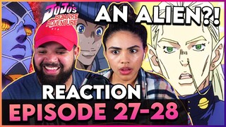 AN ALIEN IN JOJO? 👽 - Jojo's Bizarre Adventure Part 4 Episode 27-28 Reaction