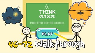 Brain Challenge - Think Outside Level 45-72 Answers Walkthrough