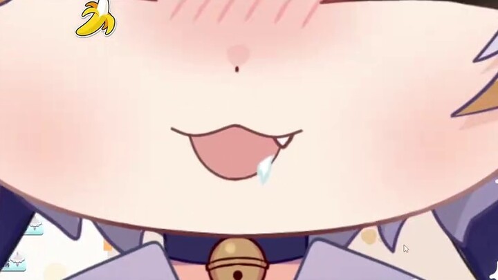 Host, what is that white liquid around your mouth?