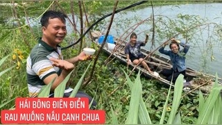 Giao lưu cùng kênh YouTube Cô Gái Quê và Thu Nguyệt Miền Tây ra đồng hái rau chuẩn bị tiệc đồng quê