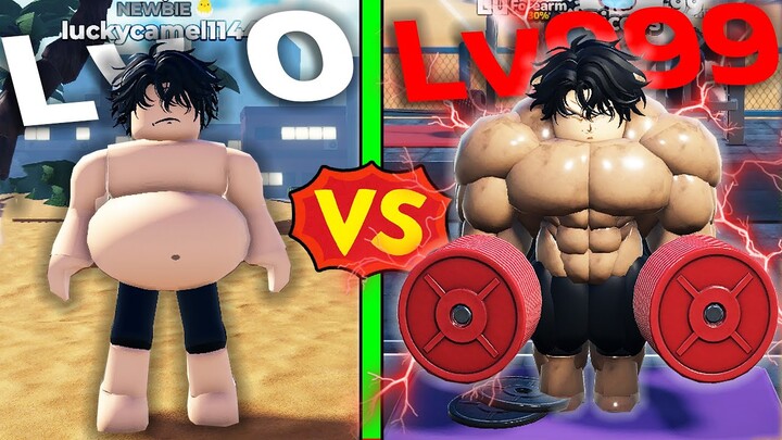 คนอ้วนพุงใหญ่ กลายเป็นนักกล้ามสุดเทพ! |Roblox Gym League