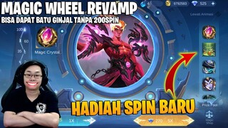 LANGSUNG DAPAT BATU GINJAL DI MAGIC WHEEL REVAMP! AUTO TUKAR SKIN LEGEND VALIR! MOBILE LEGEND