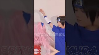 sweet couple sasusaku [COSPLAY] do you like it? ❤️#sasuke #sakura #cosplay #couple #sasusaku