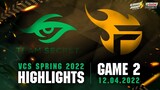 Highlights TS vs TF [Ván 2][VCS Mùa Xuân 2022][12.04.2022]