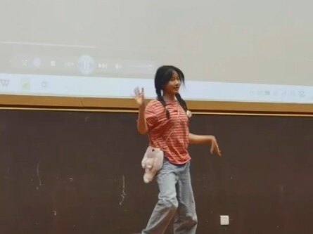 When I was performing at Beijing Normal University