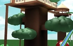 สร้างบ้านต้นไม้ - แมพ Super Treehouse Tycoon