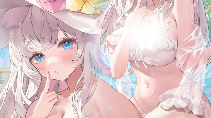 🌺 Tắm nắng nóng nực, thoải mái làm sao...