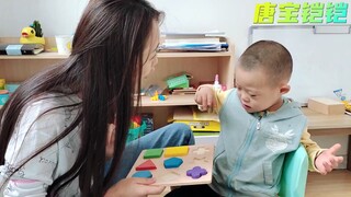 This teacher is very good because this is a special child and the baby is also very hardworking.