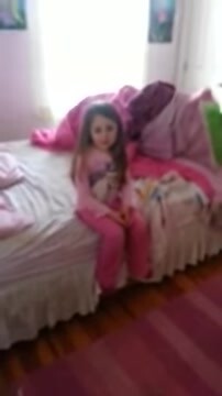 American Little Girl Doesn’t Want to Go to School