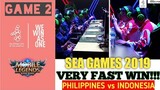 SEA GAMES 2019 | PHIL VS INDO GAME 2 | GRAND FINALS Mobile Legends