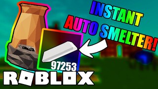 *NEW* HOW TO MAKE AUTO IRON SMELTER WITHOUT INDUSTRIAL SMELTER | ROBLOX SKYBLOCK [BETA]