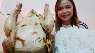 ISANG BUONG SINAMPALUKANG MANOK MUKBANG