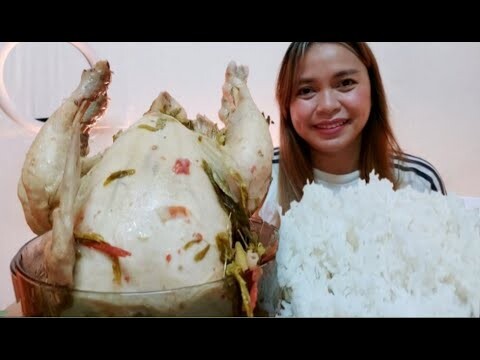 ISANG BUONG SINAMPALUKANG MANOK MUKBANG