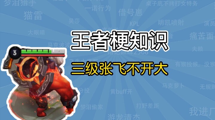 What’s the meme behind “Level-3 Zhang Fei never ults”? [King of Glory Meme Knowledge]