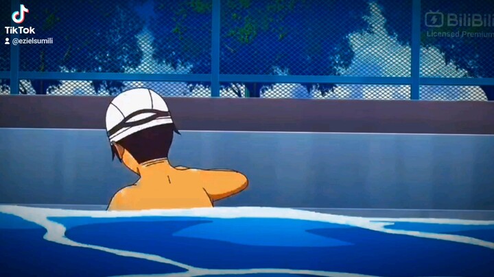 🤭How to swim? #funny #Anime #Aharen #swim