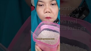 DYMA KULINER 💕Kompilasi Pakai Jilbab Biru💕Makan Beras Mentah 💕 #asmr @dymavlog @Dymakuliner