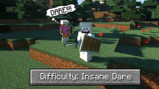 Minecraft, But everytime my GIRLFRIEND kills a Llama she gives me Dare... (Tagalog)