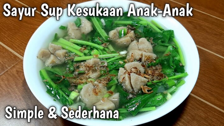 Masak Sup Sayur Caisim Bakso Simple Untuk Makan Siang Si Kecil Alhamdulillah Lahap