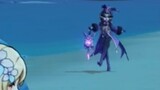 [ Genshin Impact ] Peeping Thunderfire Warlock walking on the beach