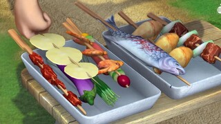 4K Boonie Bears: Can't sleep, watch an episode of "Brother Qiang's BBQ"