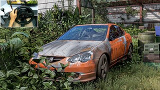 Rebuilding Acura RSX Type S (466HP) - Forza Horizon 5 | Thrustmaster T300RS + TH8A Shifter Gameplay