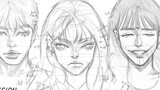 Use the golden ratio method to draw faces in different emotional atmospheres! 【Drawing process】