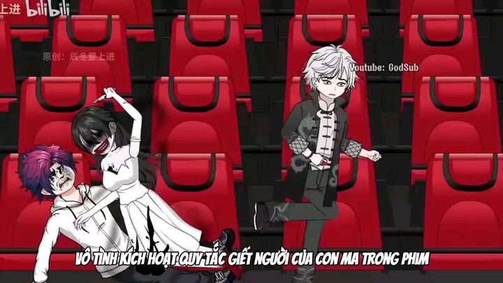 Tập 1 - 2 | Rạp Phim Quỷ Dị | Hoạt Hình Kinh Dị | GodSub