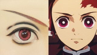 Kamado Tanjiro from Kimetsu no Yaiba 竈門 炭治郎 | Tutorial: Anime Eye Makeup 290