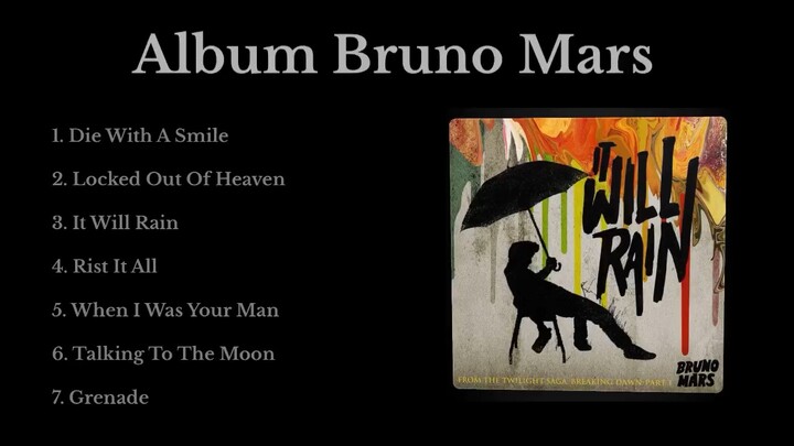 Bruno Mars Song Playlist