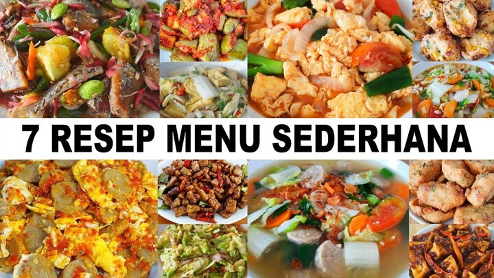 7 RESEP MENU SEDERHANA ENAK DAN MUDAH !!! ANEKA MASAKAN SEHARI-HARI