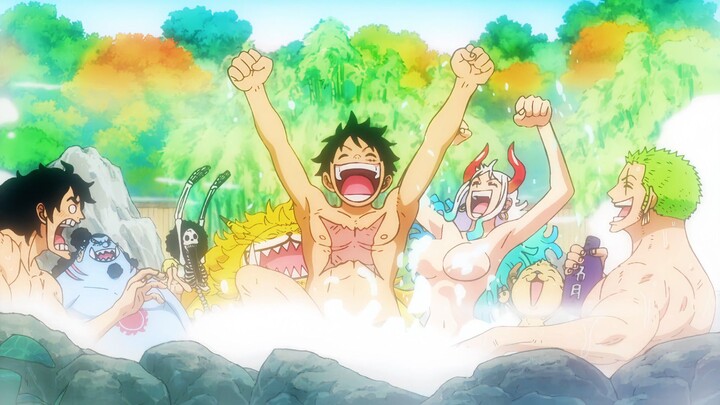 Keseruan Luffy dan Kru Mugiwara Saat Mandi 👀😂