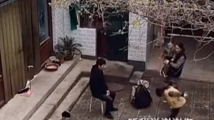 After two years away, the man returns home, and the reaction of his wife and child moves everyone to