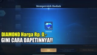 GINI CARA DAPATKAN DIAMOND MOBILE LEGENDS GRATIS | DAPAT SAMPAI 7500 DIAMOND