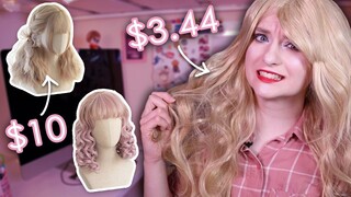 Trying on CHEAP Taobao Wigs | AnyaPanda