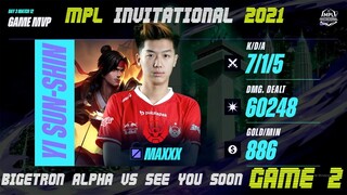 [TAGALOG] BIGETRON ALPHA VS SEE YOU SOON GAME 2 | MPL INVITATIONAL | DAY 3 | MPLI