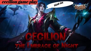 Cecilion playing for the first time