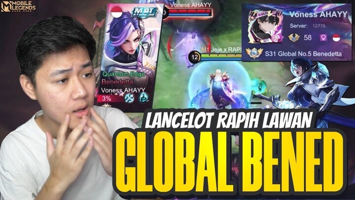 LANCELOT JEJE LAWAN GLOBAL BENEDETTA MAIN RAPIH MAKRO MIKRO - Mobile Legends